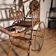 Chaise à traîner bois courbé et osier XIXème