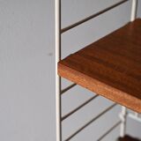 Vintage bookcase with metal frame
