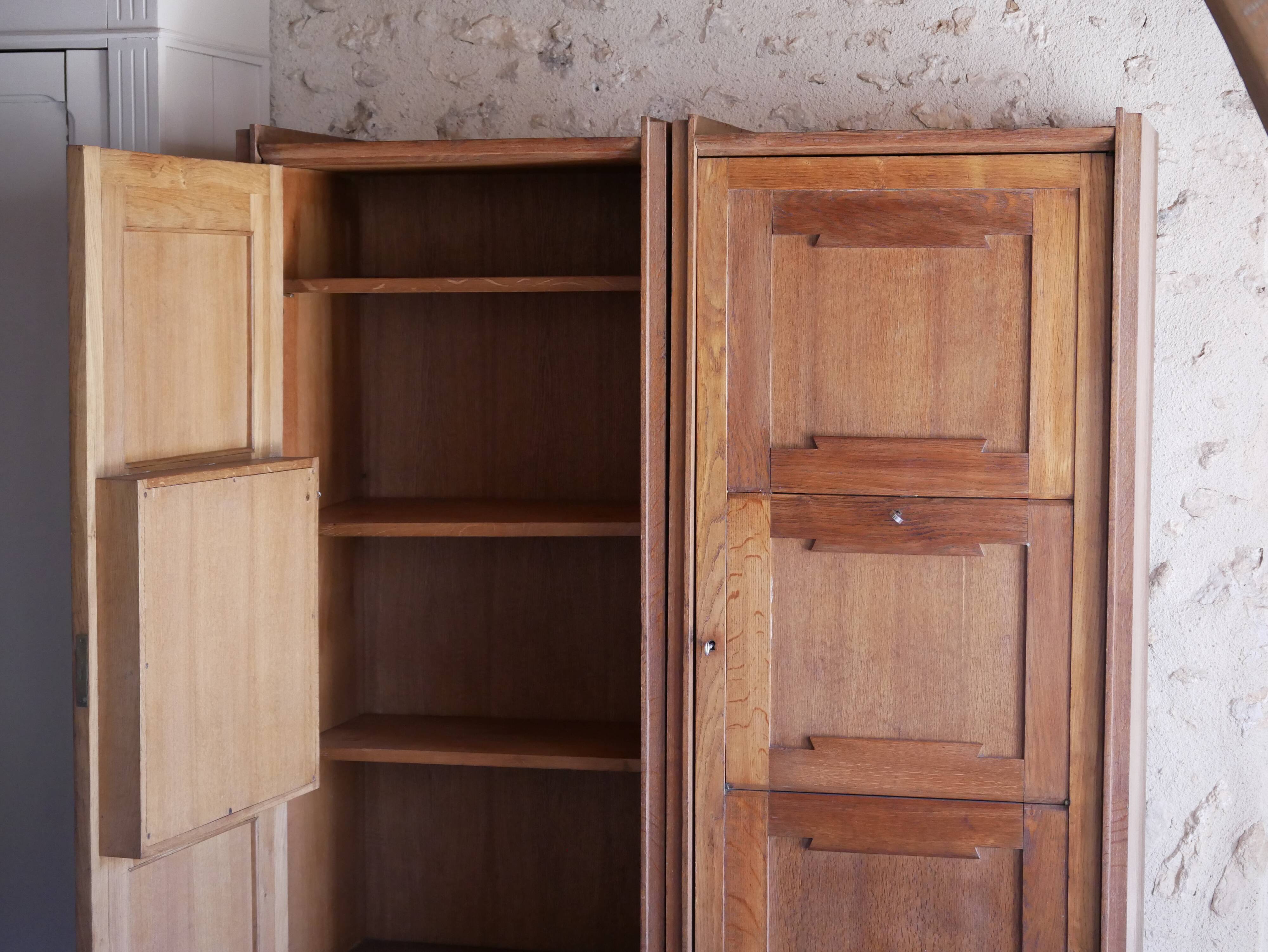 Pair of twin secretary cabinets