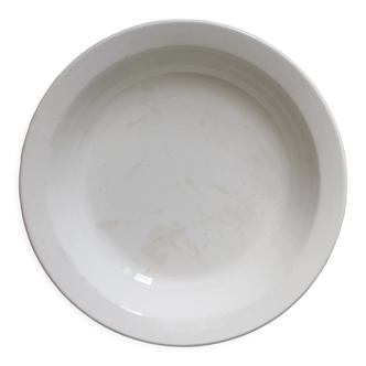 Gien white ironstone deep salad bowl