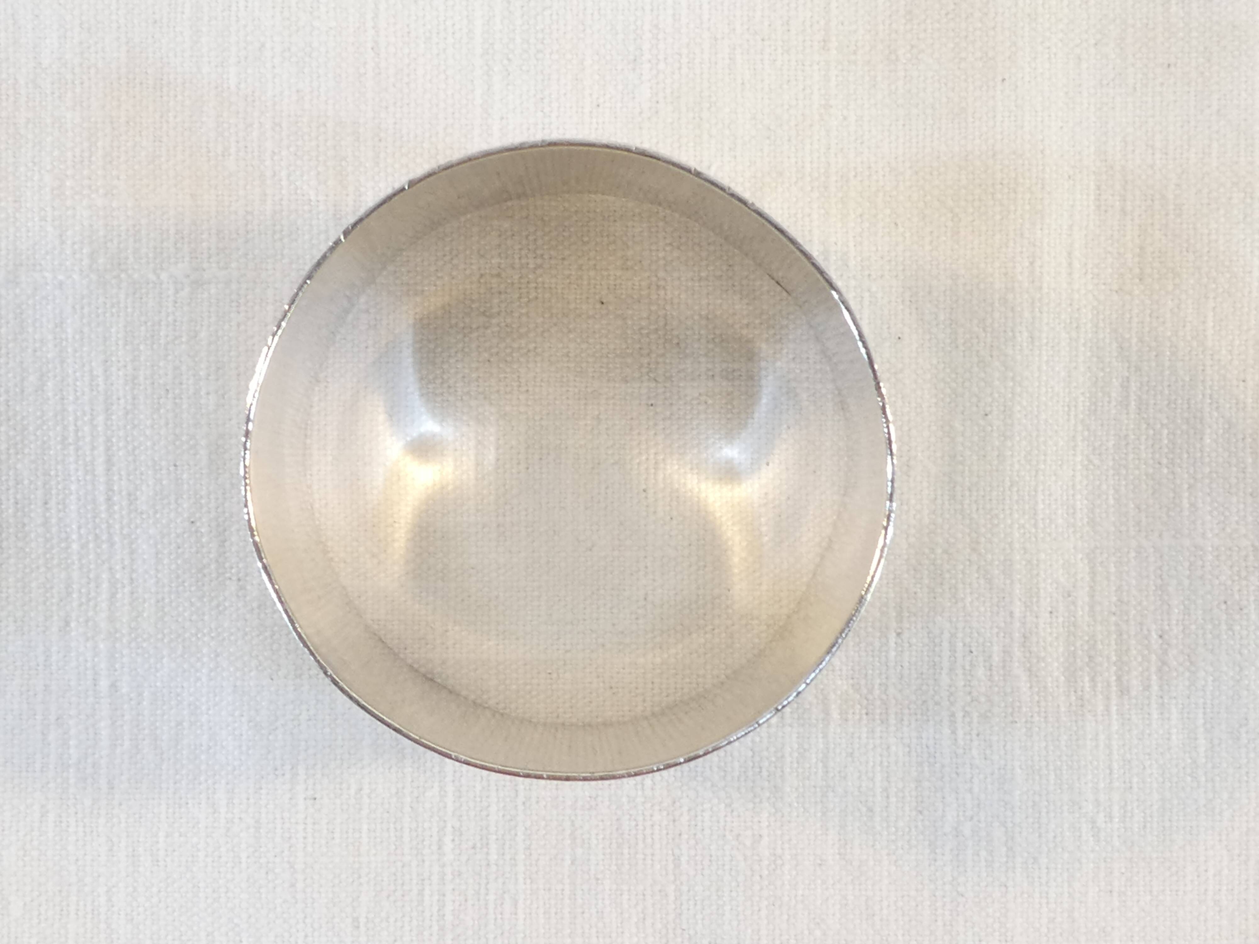 Solid silver towel round minerva orfevre hage henri