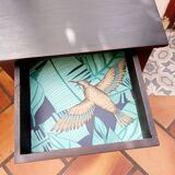 Table / Side table black patina
