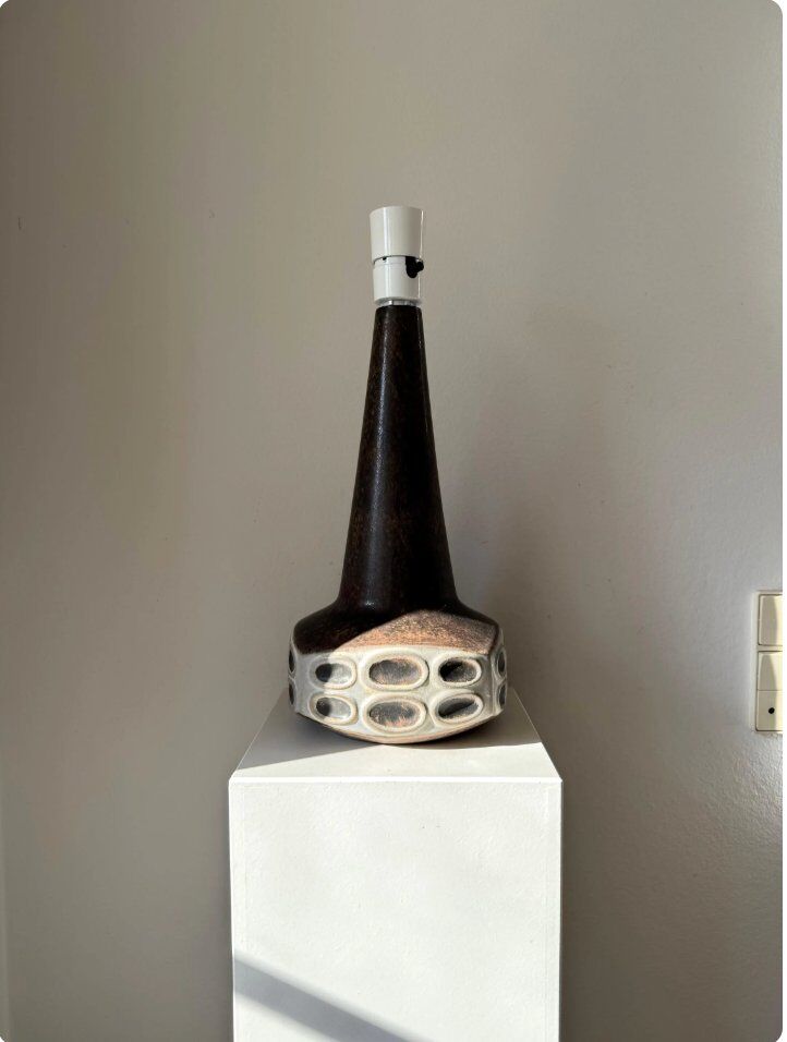 Handmade table lamp by Marianne Starck for Michael Andersen & Son, Denmark, 1970s