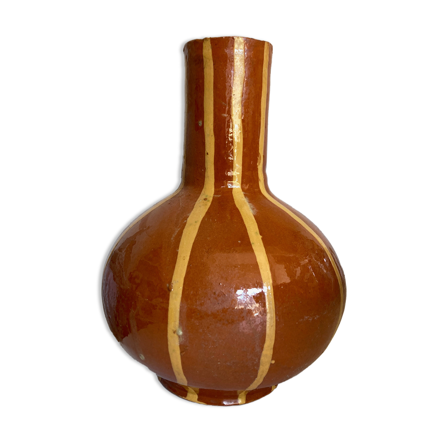 Vase glazed earth 1960 South of the France
