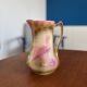 Heron and lily pitcher, St Clément factory, 1920s - vintage water carafe
