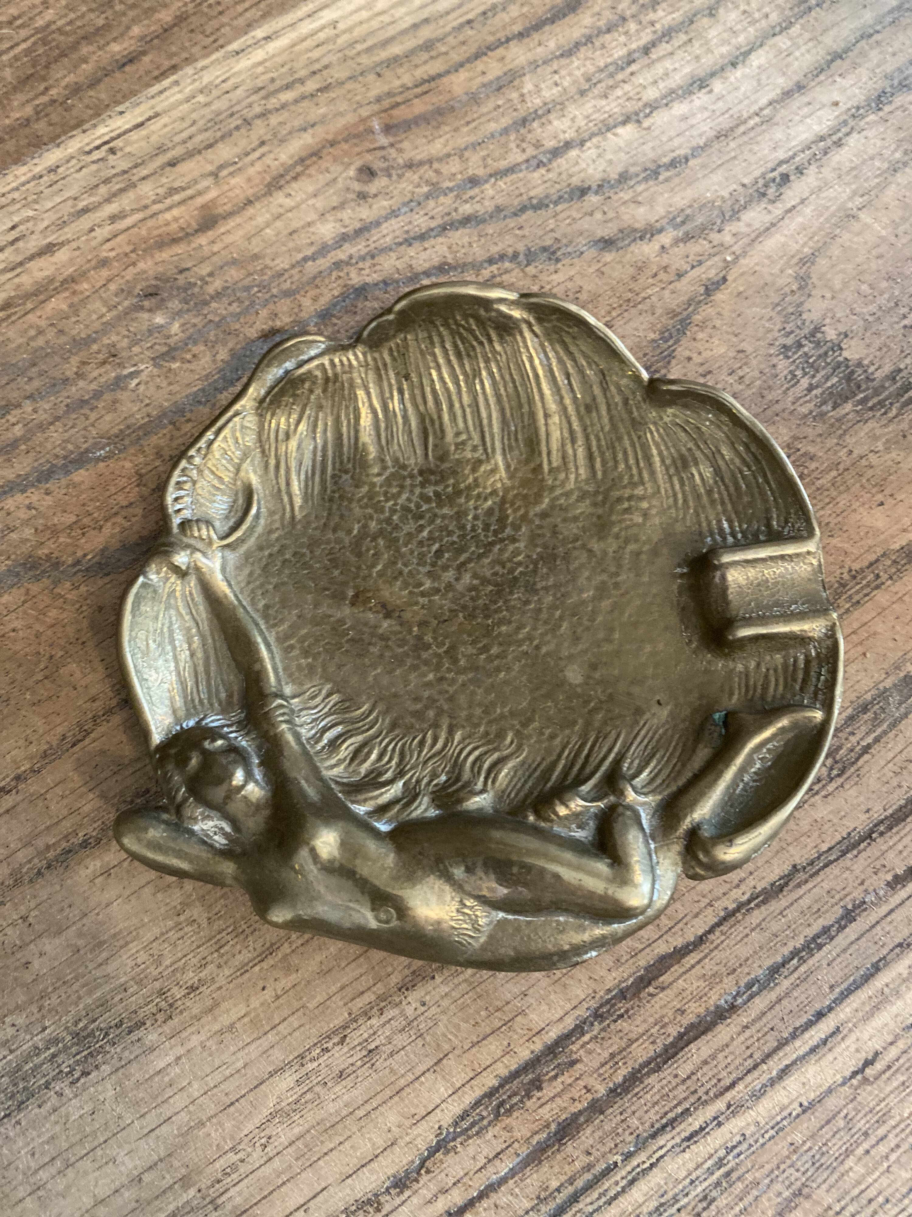 Brass ashtray