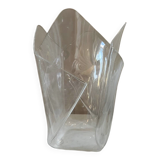 Vintage Guzzini style plexiglass design vase