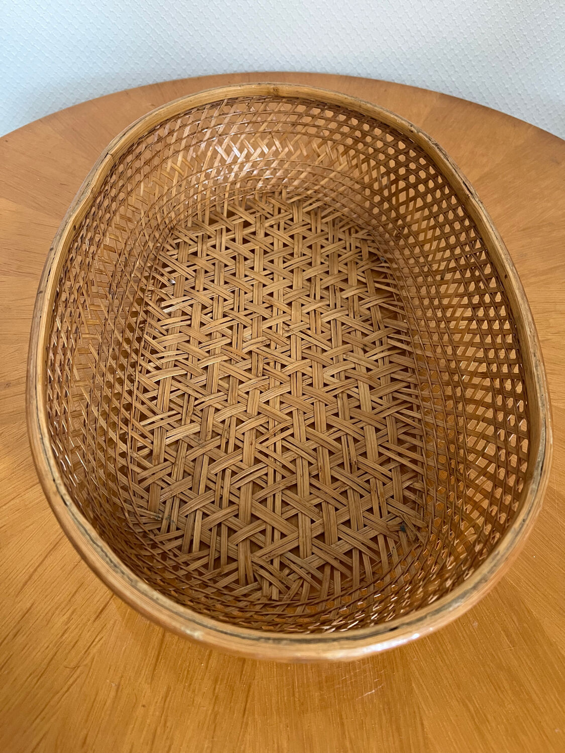 Vintage wicker basket
