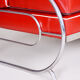 Restored Bauhaus Sofa by Robert Slezak, High-Quality Leather, Chrome, 1930s