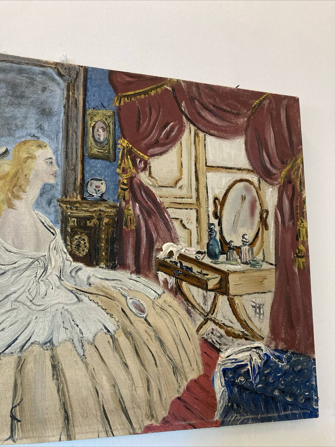 Huile sur toile illustration mode