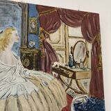Huile sur toile illustration mode
