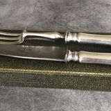 Carving cutlery set for leg of lamb, félix frères silverware