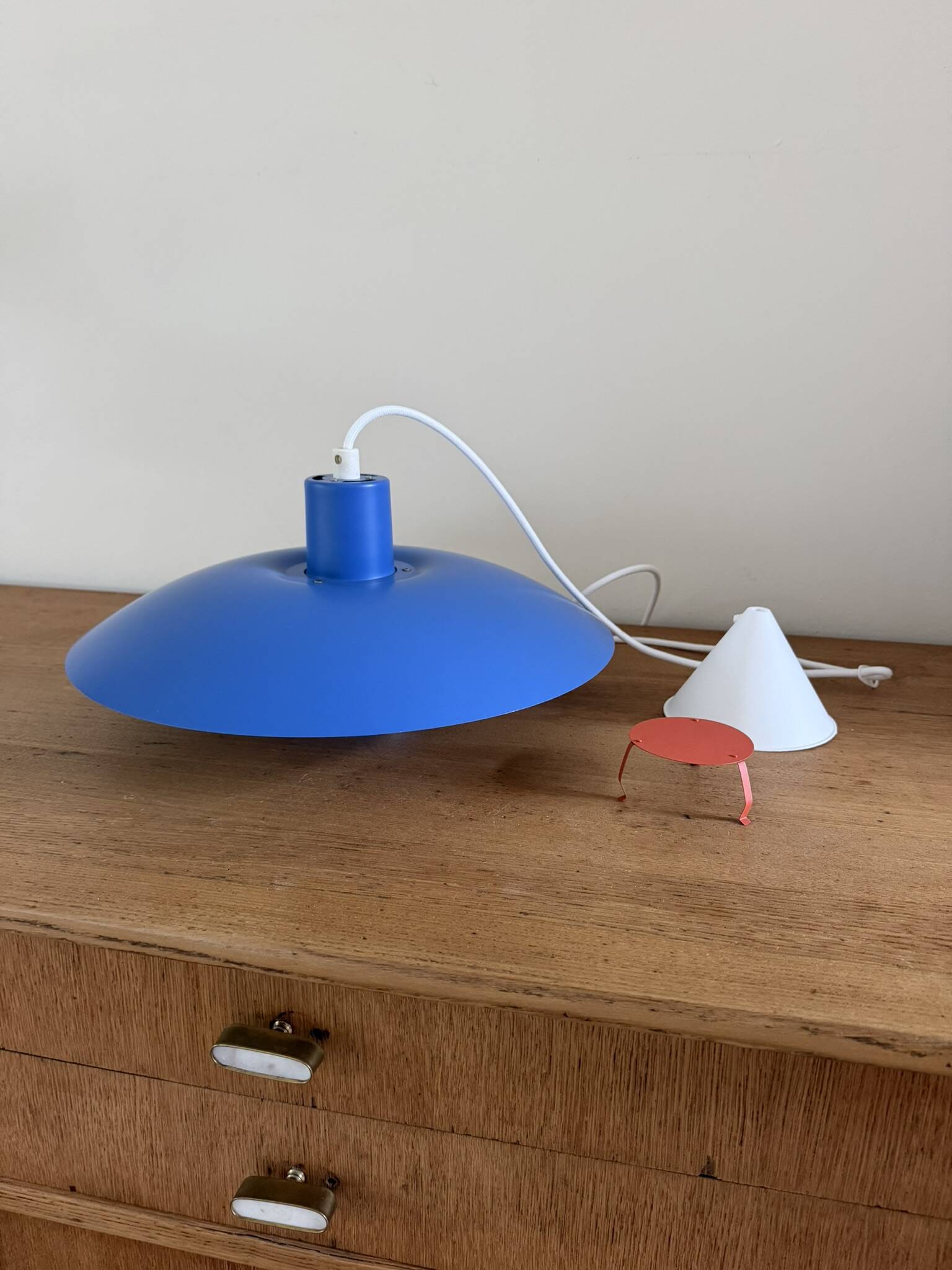 Vintage Louis Poulsen PH4/3 - rare blue, like new - Poul Henningsen - Danish design lamp
