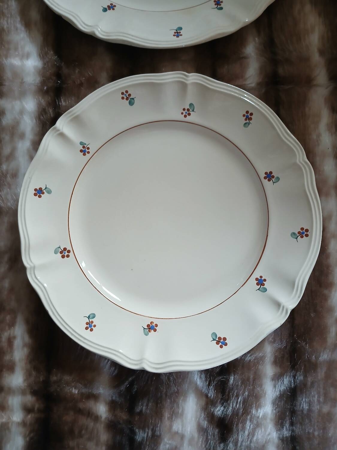 2 old plates from Digoin and Sarreguemines.