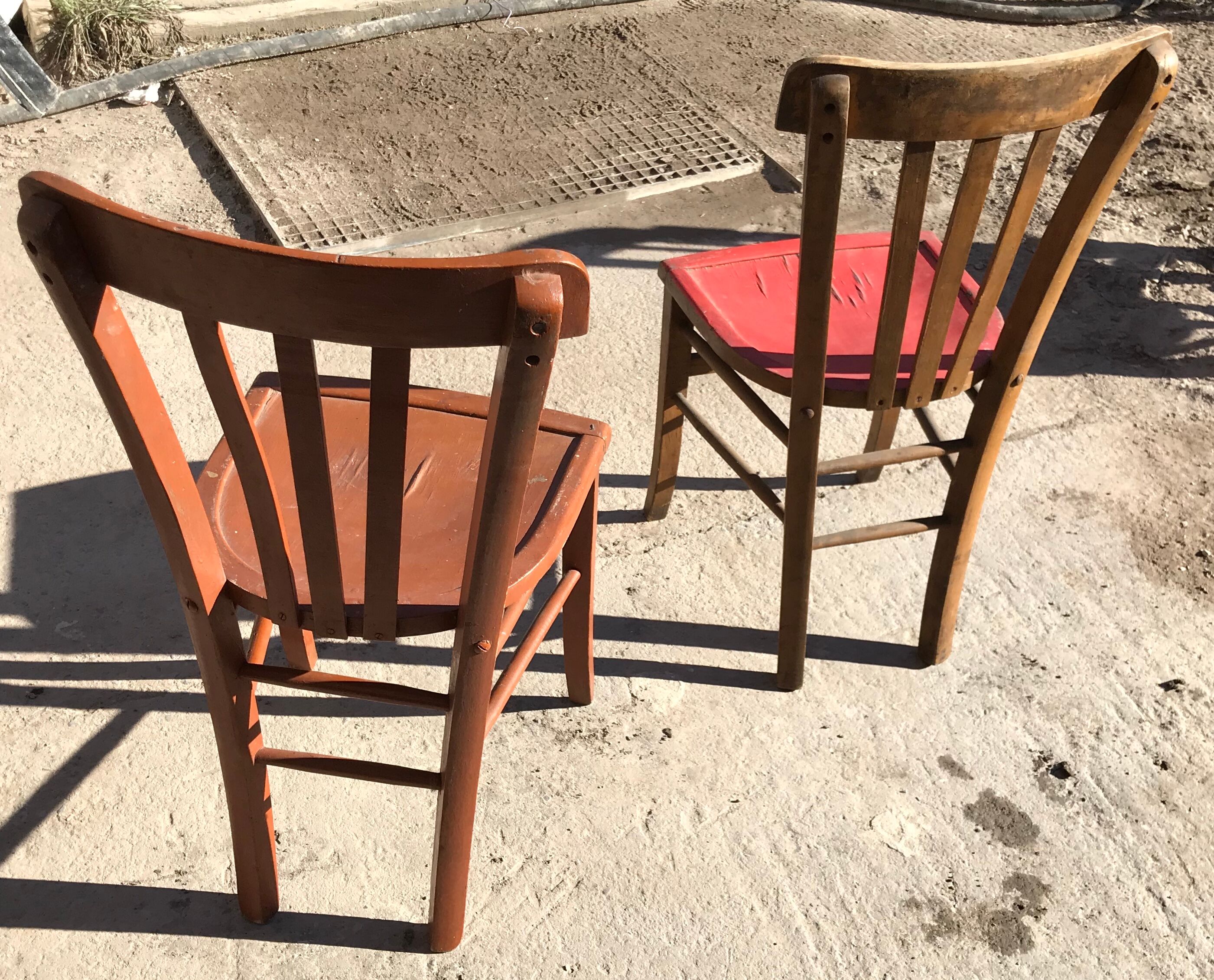 Pair of bistro chairs