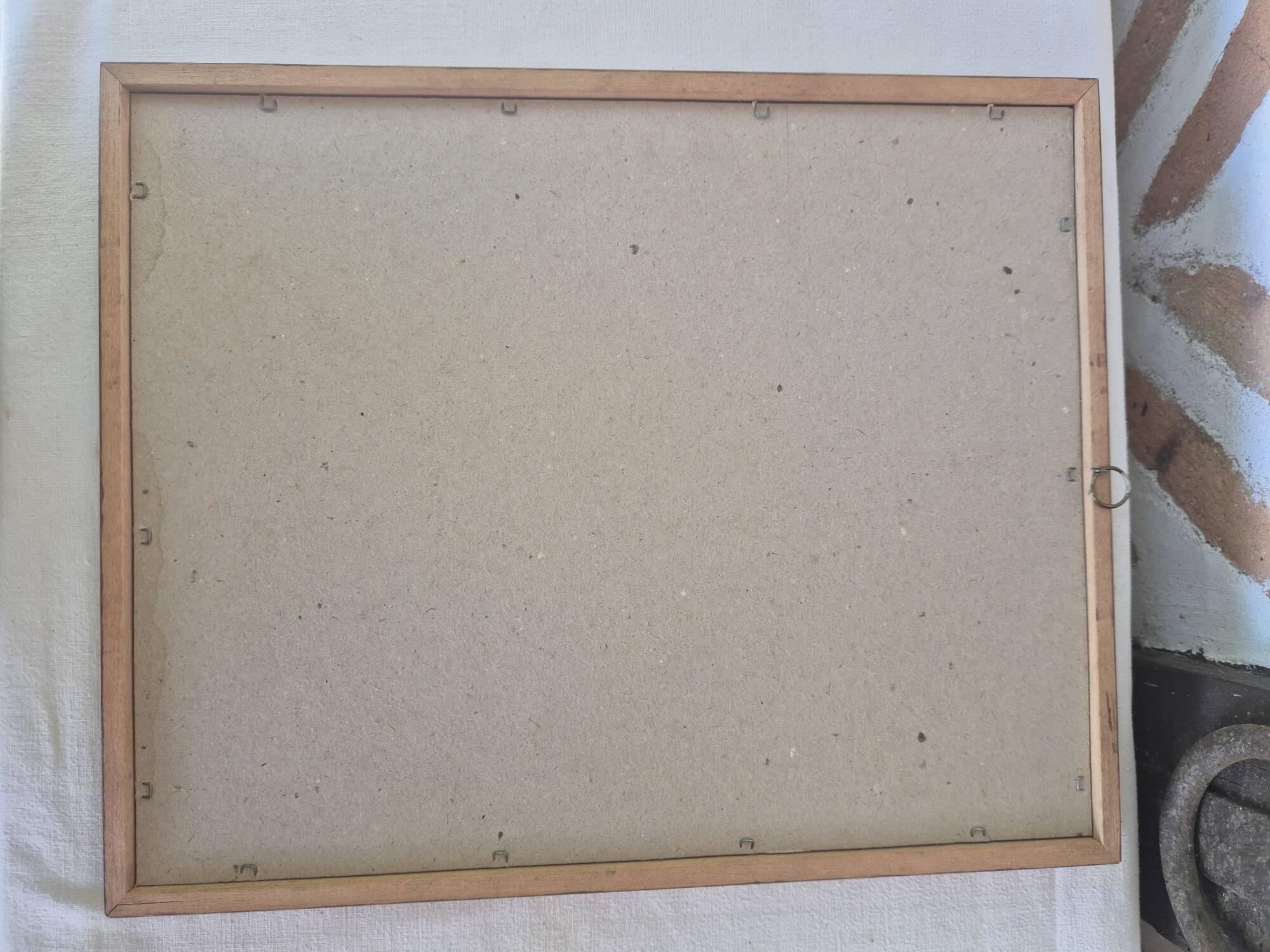 Faded flower frame painting