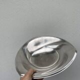 Art Deco ball footed dish with silver metal