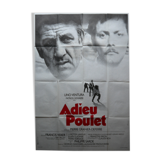 Affiche cinéma originale "Adieu Poulet" Lino Ventura Patrick Dewaere