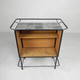 Vintage bar with inlaid tiles, Jacolor, 1970s