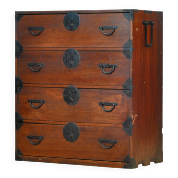 Japanese Tansu chest of drawers, circa 1870