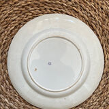 Large flat Iron Earth. Cream & blue color