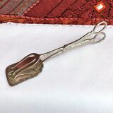 Wrought silver plated cake clips