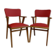 Pair of skai armchairs