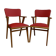 Pair of skai armchairs