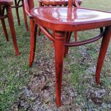 Set of 6 vintage bentwood bistro chairs