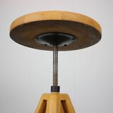 Tabouret d'atelier réglable du milieu du siècle, Tchécoslovaquie, années 1960