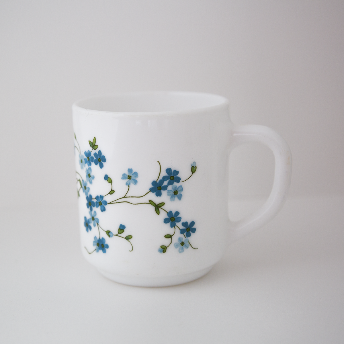 2 mug arcopal Veronica myosotis decoration