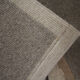 Handwoven matt cream wool carpet 61x91 cm