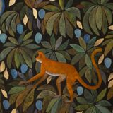 Painted canvas, or decorative panel, "The Lost Paradise". Contemporary.