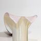 Murano blown glass soliflore vase, white - parma, vintage 1970s