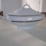 Soup tureen + Haviland plate