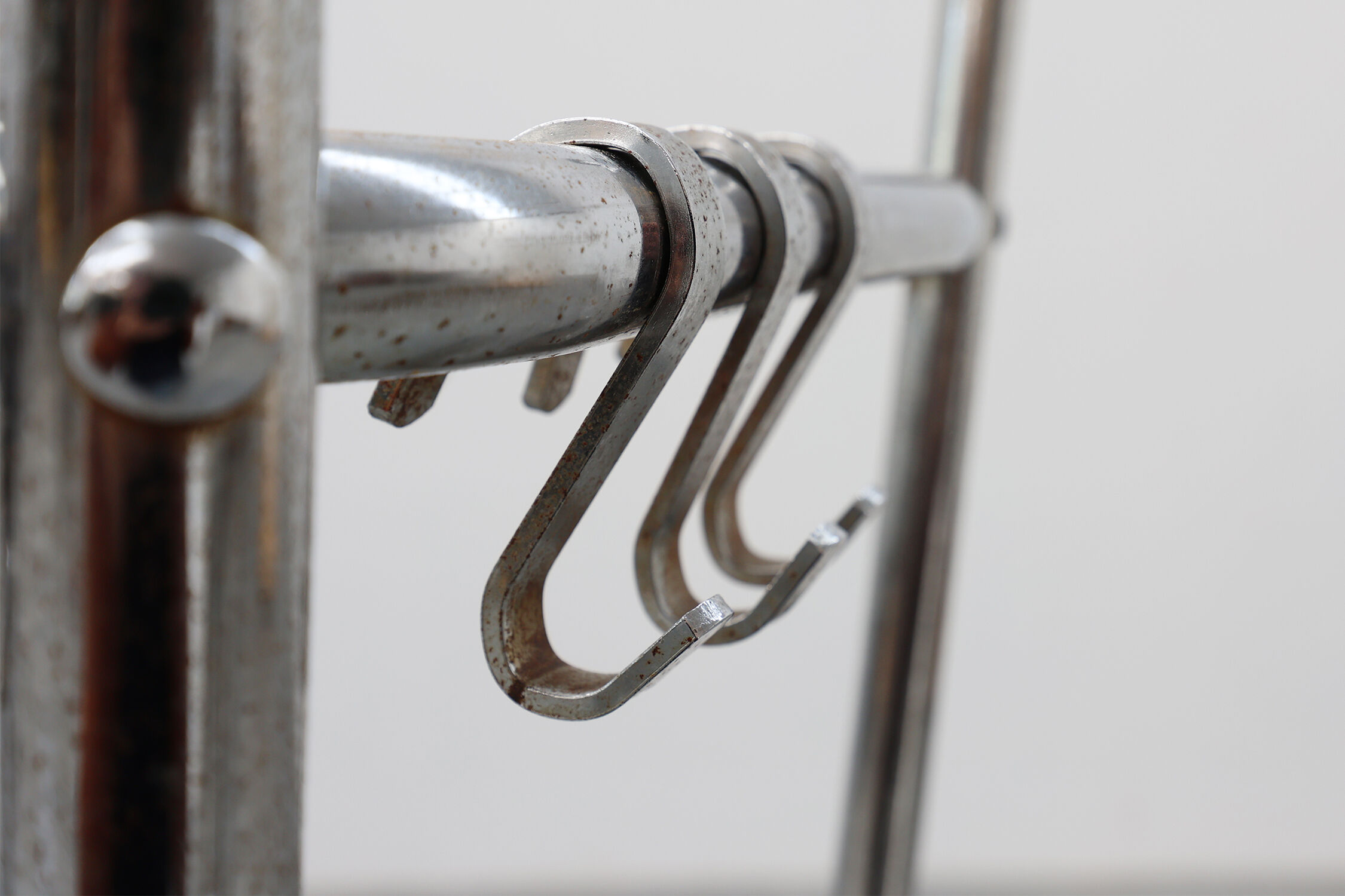 Mid-century chrome Coat rack by Tubax, Belgium 1950s