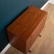 Retro teak 1960s danish chest of drawers on metal legs
