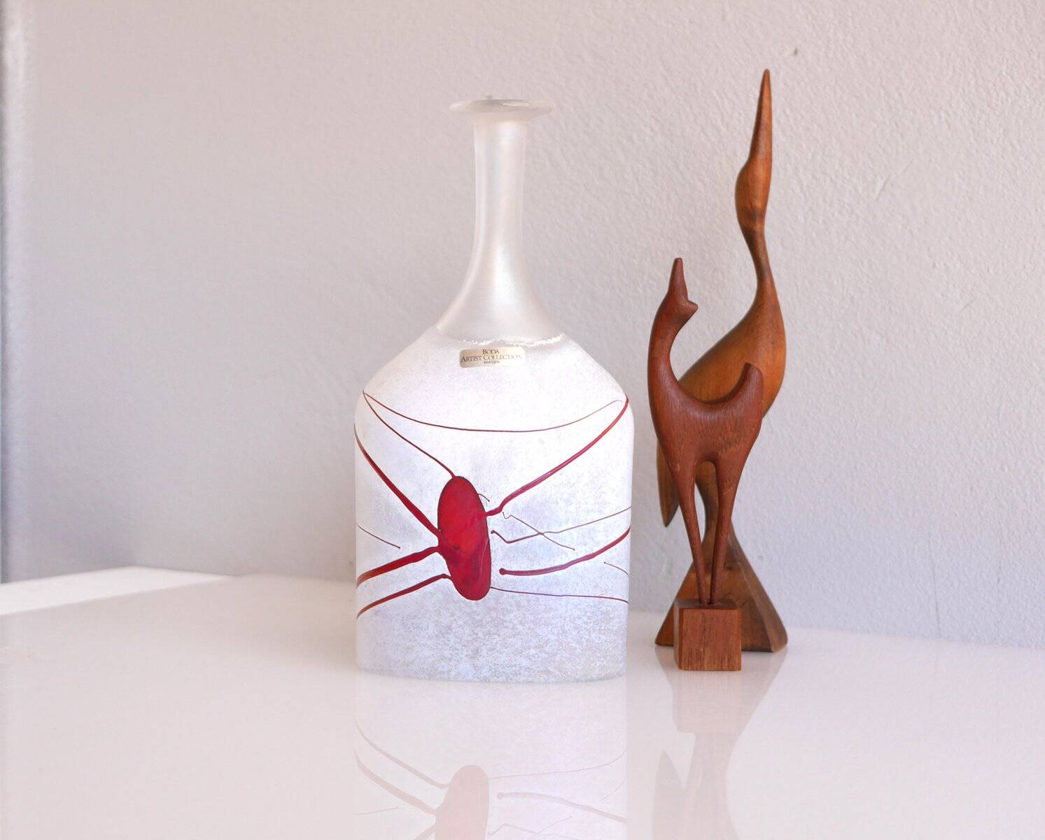 Swedish vase by B. Vallien for Kosta Boda, 1980s