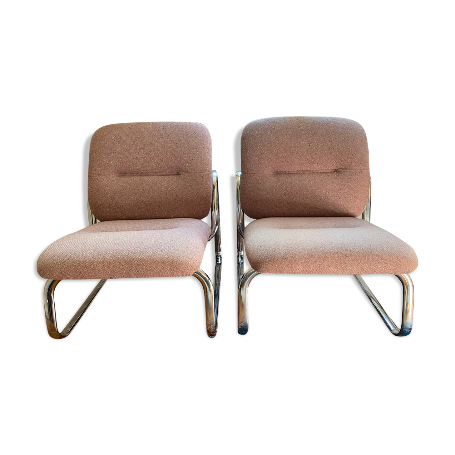 Paire de chauffeuses Strafor - Pohlschröder vintage