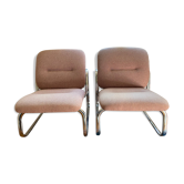 Paire de chauffeuses Strafor - Pohlschröder vintage