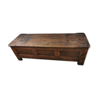 Old Breton box made of solid wood