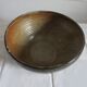 Large vernide sandstone bowl (by a ceramic potter)