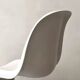 White monobloc design chair by Verner Panton, white edition Vitra.