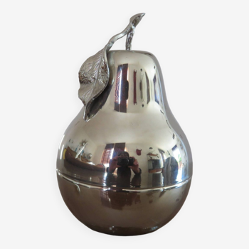 Sucrier " poire " en métal argenté années 70