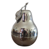 “Pear” sugar bowl in silver metal from the 70s