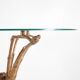 Bamboo-style painted brass table