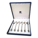 Box of 6 silver-plated mocha spoons Siléa