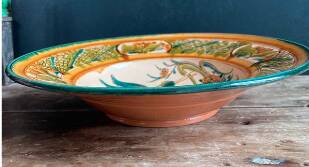 Magnificent Large Decorative Hungarian Plate (Szabó Kinga, Budapest)