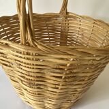 Round rattan basket 35 cm diameter