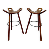 Midcentury brutalist Spanish barstool